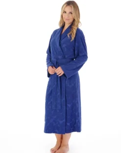 Floral Towelling 46" Wrap Robe HC03312
