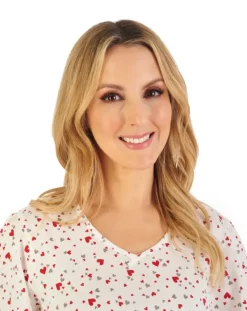 Heart Print 40" Jersey Nightdress ND06116