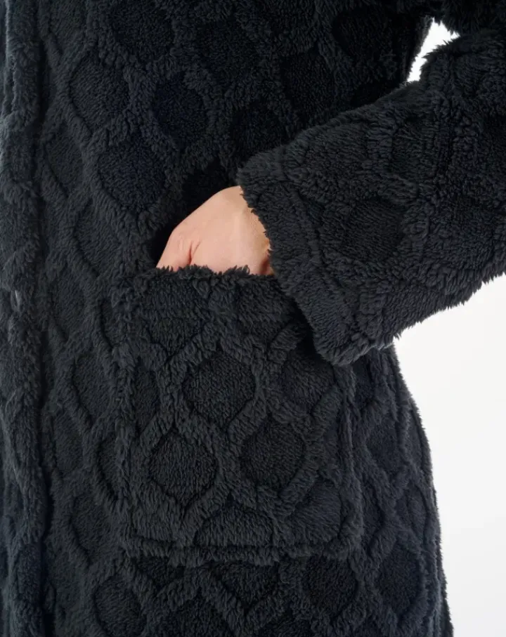 Honeycomb Texture 45" Button Through Housecoat HC04320