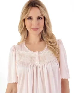 Knitted Satin Embroidered Trim 45