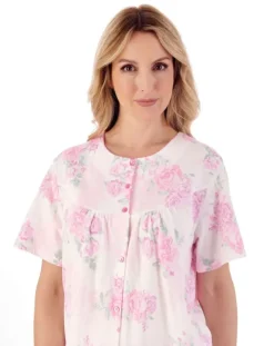 Large Floral Print Button Pyjama Set PJ01134