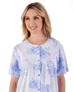 Large Floral Print Button Pyjama Set PJ01134