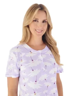 Large Floral Print 40" Jersey Nightdress ND03151