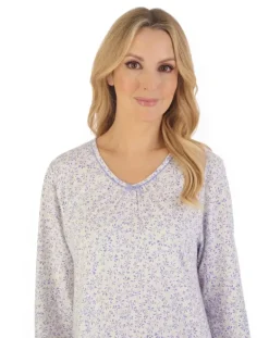 Leaf Print 38” Jersey Nightdress ND06100