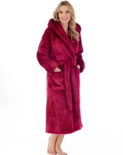 Luxury Flannel Fleece 46" Hooded Wrap HC4341