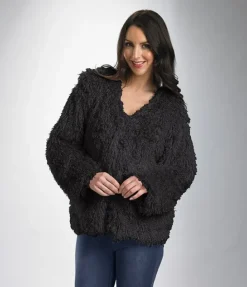Luxury Mongolian Faux Fur 24" Jacket BJ02360