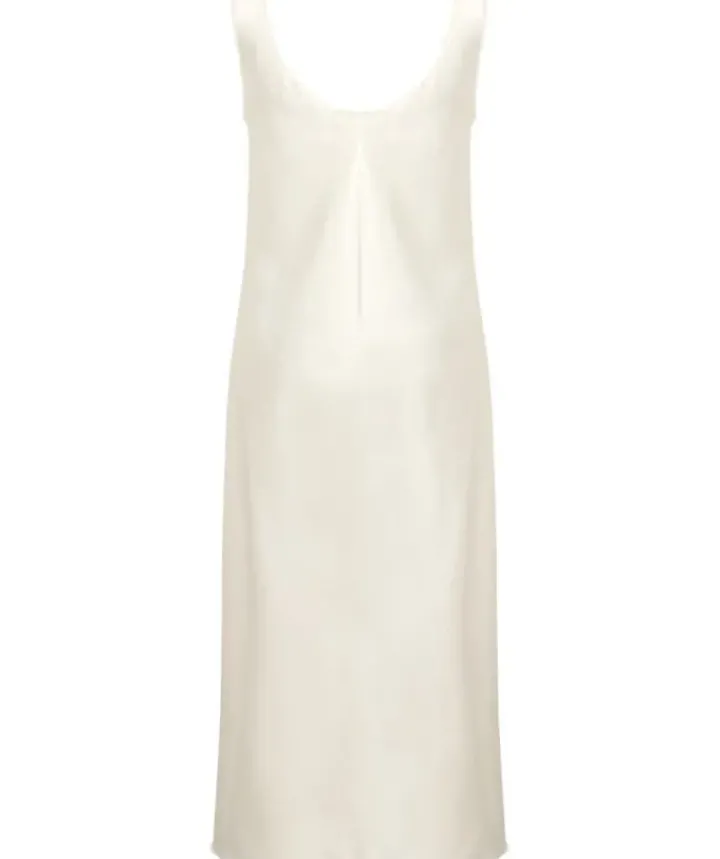 Luxury Satin 48" Nightdress with Lace Applique GL2765