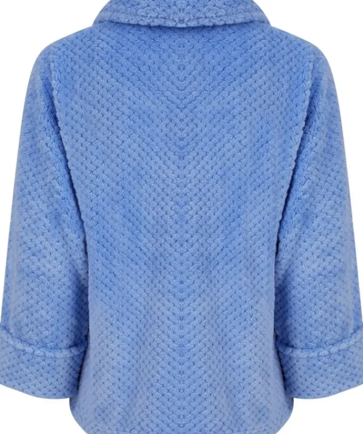 Luxury Waffle Fleece 24" Button Top Bedjacket BJ4325