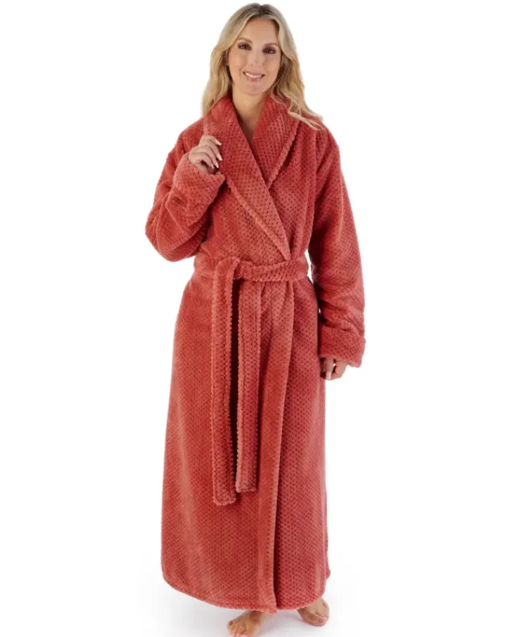 Luxury Waffle Fleece 52" Shawl Collar Wrap HC4329