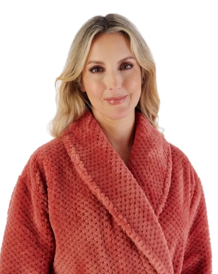 Luxury Waffle Fleece 52" Shawl Collar Wrap HC4329