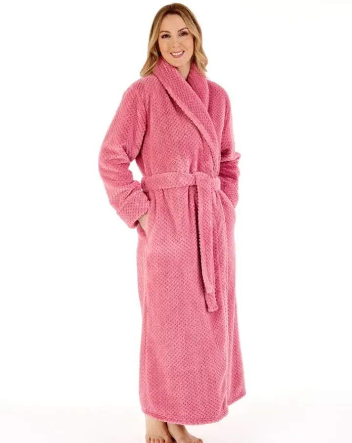 Luxury Waffle Fleece 52" Shawl Collar Wrap HC4329