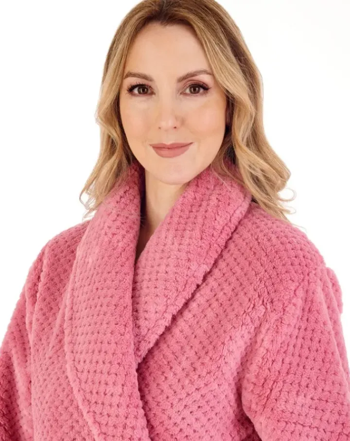 Luxury Waffle Fleece 52" Shawl Collar Wrap HC4329