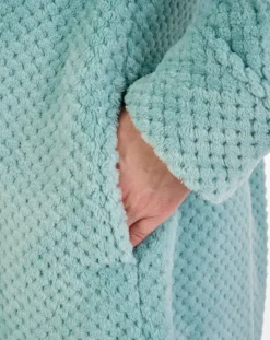 Luxury Waffle Fleece 46" Zip Through Housecoat HC4326