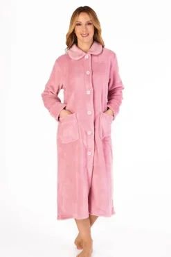 Mini Waffle 46" Button Through Housecoat HC4301