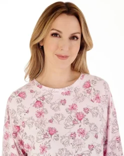 Modern Floral Jersey Raglan Pyjama PJ88132