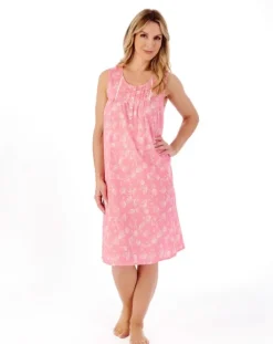 Modern Floral Woven 40" Nightdress ND01211