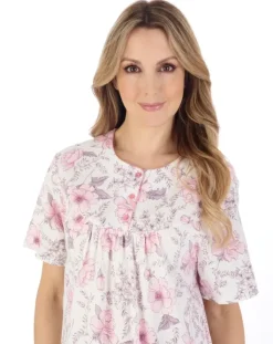 Picot Trim 42" Jersey Nightdress ND04105