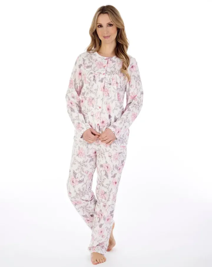 Picot Trim Jersey Pyjama Set PJ04110