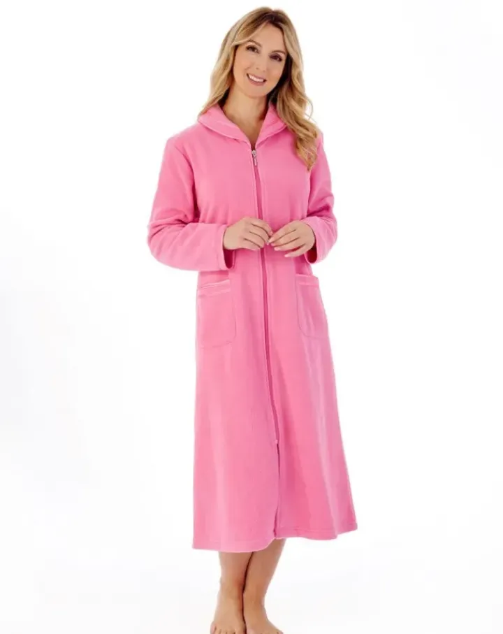 Polar Fleece 46" Zip Housecoat HC6322