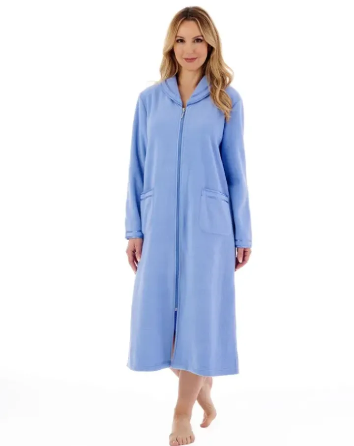 Polar Fleece 46" Zip Housecoat HC6322