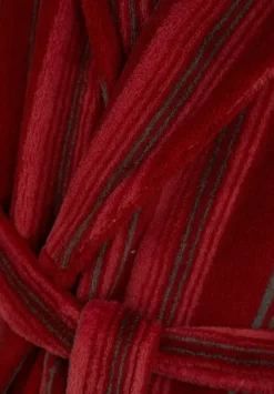Printed Stripe 49" Coral Fleece Robe WR88861