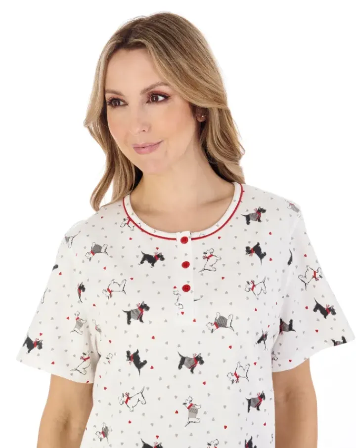 Scottie Dog 40" Jersey Nightdress ND04115