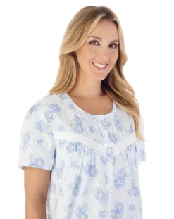 Shadow Leaf Floral Print 38" Nightdress ND03206
