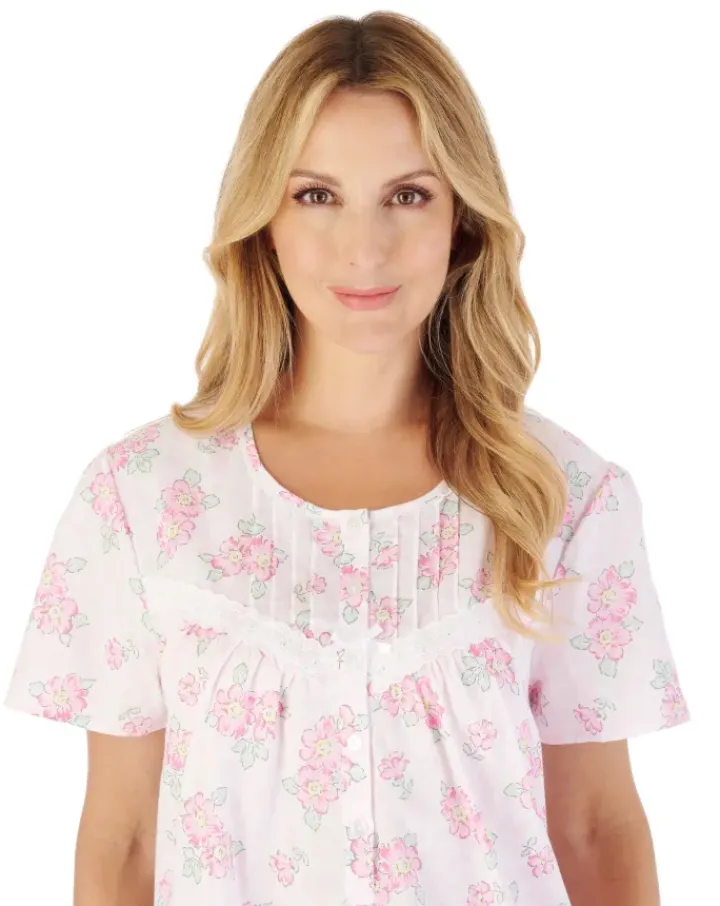 Shadow Leaf Floral Print 38" Nightdress ND03206