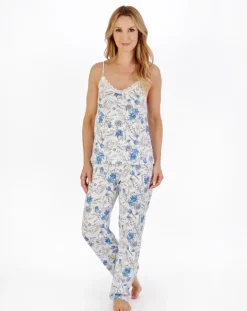 Sketch Floral Print Jersey Pyjama PJ05117