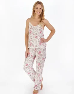 Sketch Floral Print Jersey Pyjama PJ05117