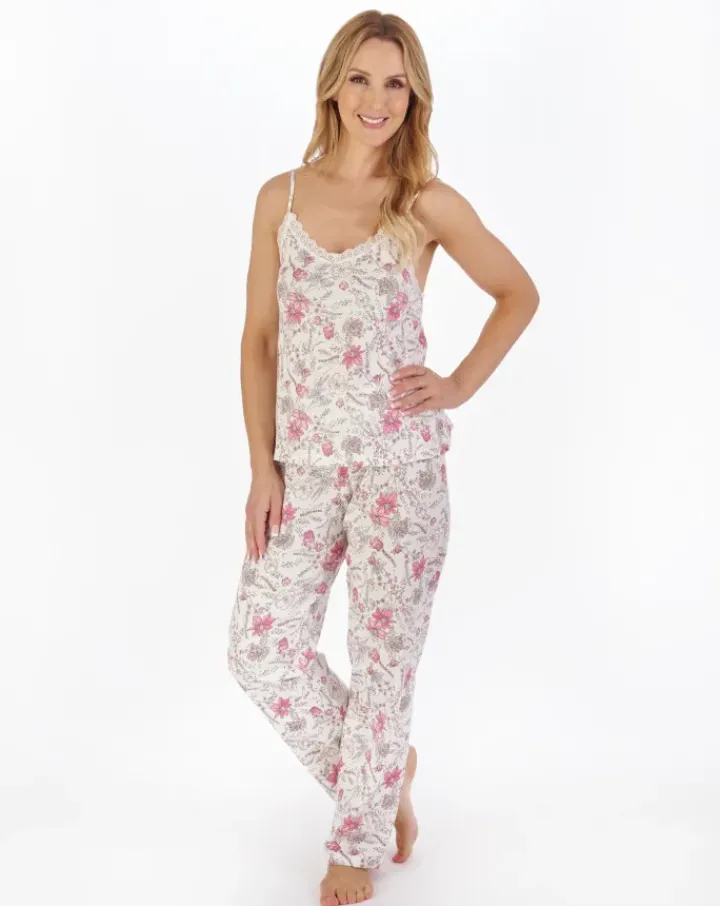 Sketch Floral Print Jersey Pyjama PJ05117