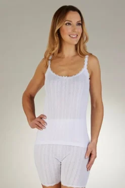 Slenderella Brushed Thermal French Neck Cami UW400
