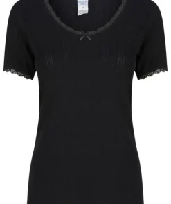 Slenderella Brushed Thermal Short Sleeve Top UW402
