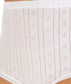 Slenderella Pointelle Pure Cotton Brief (2 Pair Pack) UW907