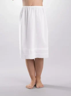 Slenderella 24'' Waistslip With Pintucks and Embroidered Broderie SL06281