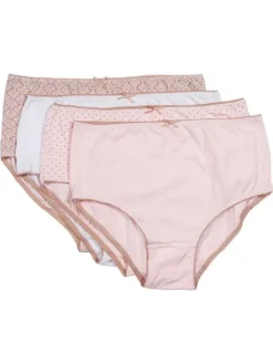 Slenders Cotton Pattern Midi Brief BF84