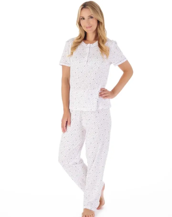 Small Ditsy Print Jersey Pyjama Set PJ03142