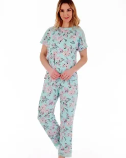 Soft Butterfly Floral Print Top And Trouser Set GL77703