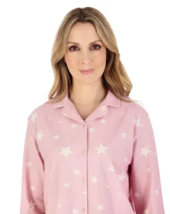 Star Print Cotton Mix Tailored Style Pyjama PJ04132