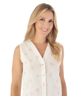Star Print Jacquard Woven Dobby Dot Pyjama Set PJ03248
