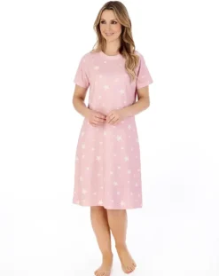 Star Print 40" Jersey Nightdress ND04130