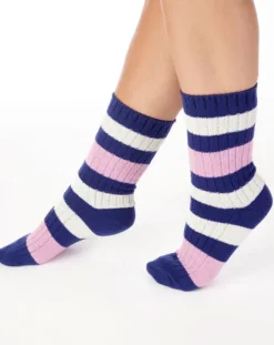 Stripe Pattern Rib Bedsock BS182