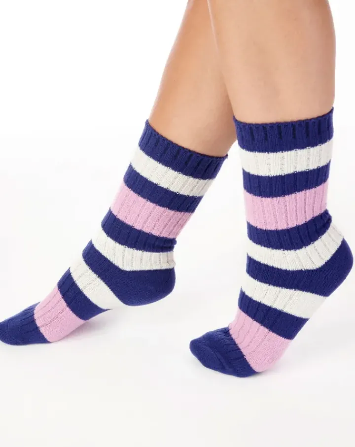 Stripe Pattern Rib Bedsock BS182