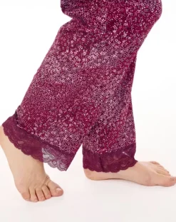 Super Soft Ditsy Print BUS V Neck Pyjama Set GL88702
