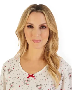 Teddy Print 40" Jersey Nightdress ND06116