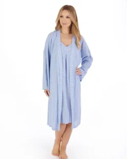 Textured Stripe 42" Kimono Wrap HC05204