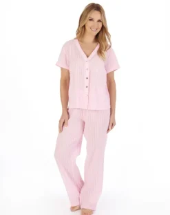 Textured Stripe Woven Pyjama PJ05203