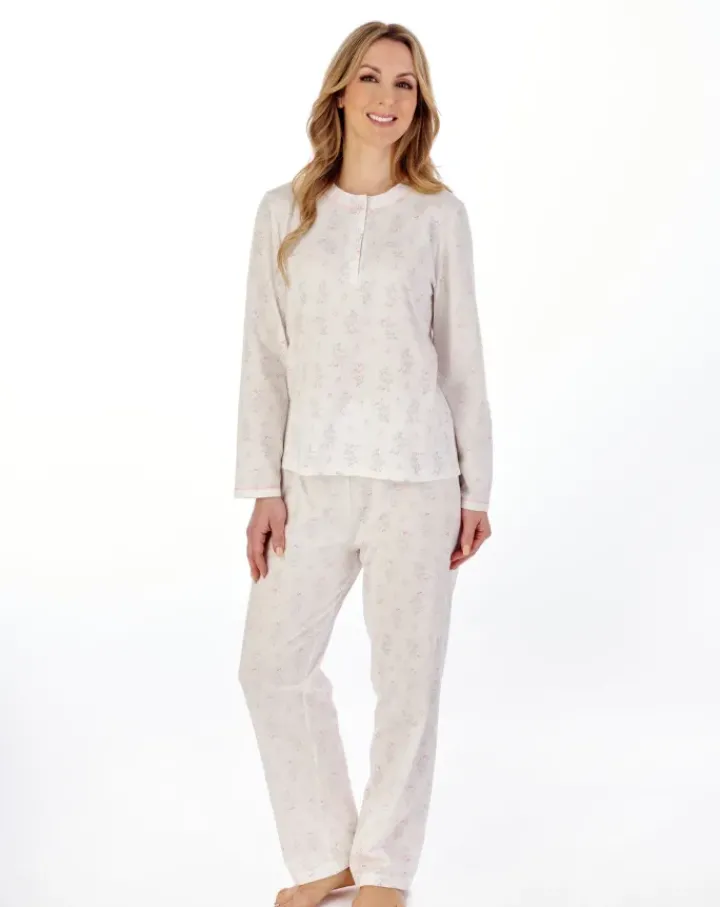Trailing Floral Cotton Jersey Pyjama Set PJ04137