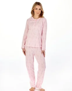 Trailing Floral Cotton Jersey Pyjama Set PJ04137