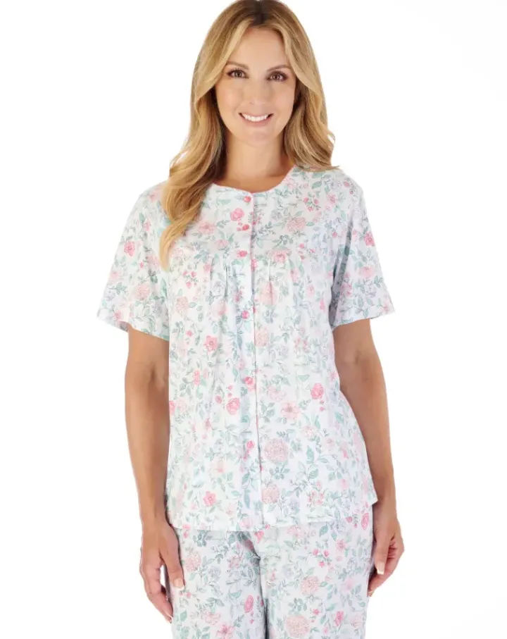 Trailing Floral Print Jersey Pyjama Set PJ03134